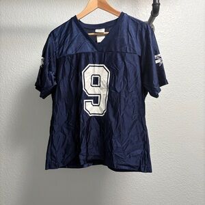 NFL Team Dallas Cowboys Tony Romo Jersey #9 Women’s Size Large 100% polyester